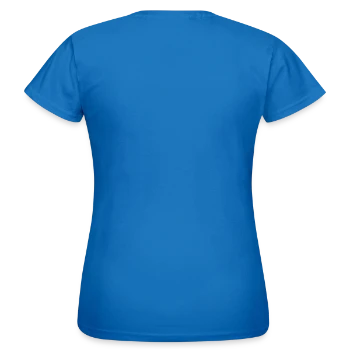 T-shirt Femme - bleu royal - Dos - AI Model Female 172 dark (172cm)