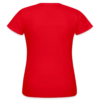 Women's T-Shirt - red - Back - AI Model Female 172 dark (172cm)
