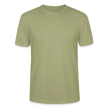 Stanley/Stella Unisex Bio-T-Shirt CRAFTER - Nebelgrün - Vorne - Alina (178cm) & Michal (187cm)