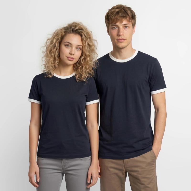 T-shirt contrasté Homme