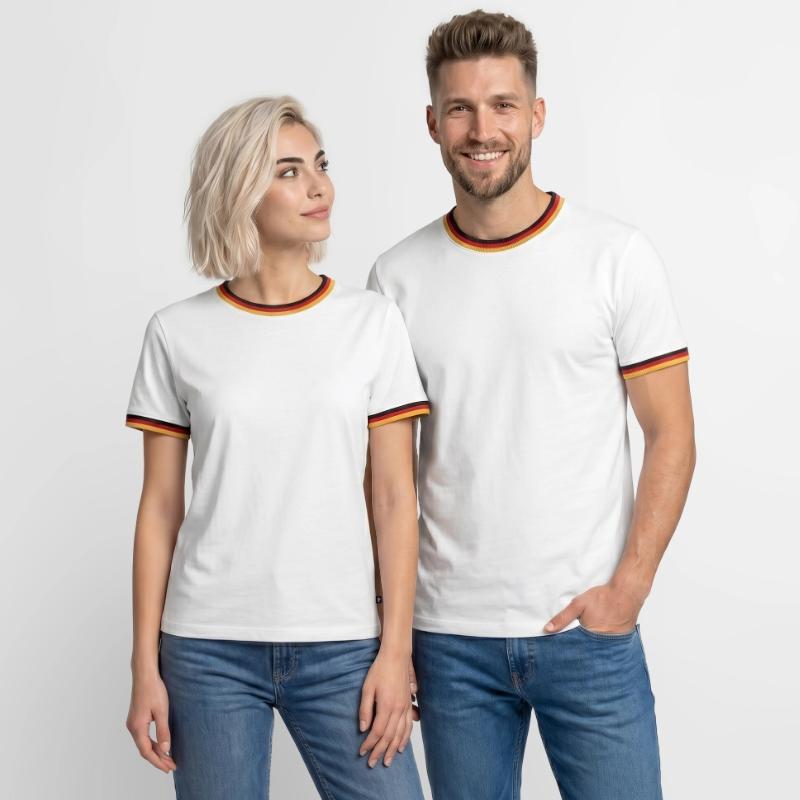 T-shirt contrasté Homme