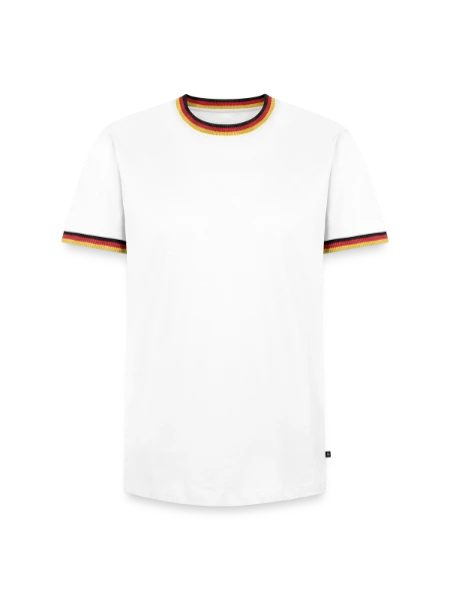 Men's Ringer Shirt - white/tricolour - Front