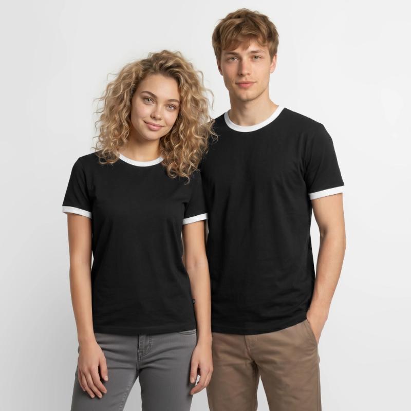 T-shirt contrasté Homme