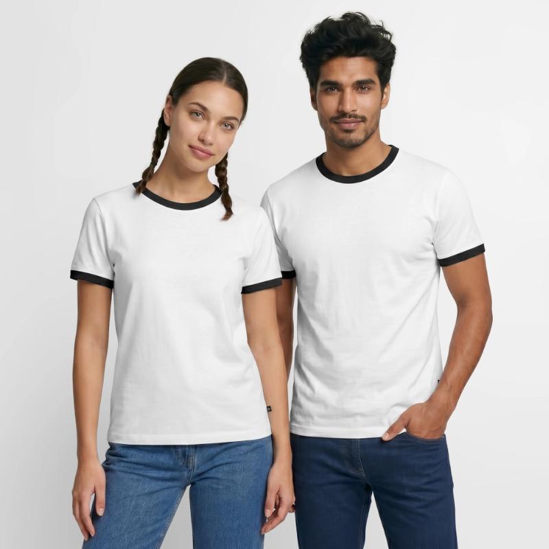 Mannen contrastshirt