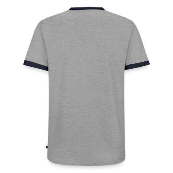 T-shirt contrasté Homme - gris/marine  - Dos - AI Model Male 178 light (178cm)