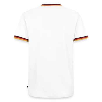 T-shirt contrasté Homme - blanc/tricolore - Dos - AI Model Male 185 light (185cm)