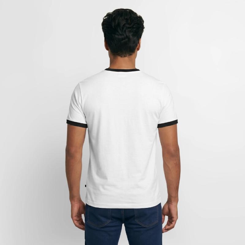 Herre kontrast-T-shirt