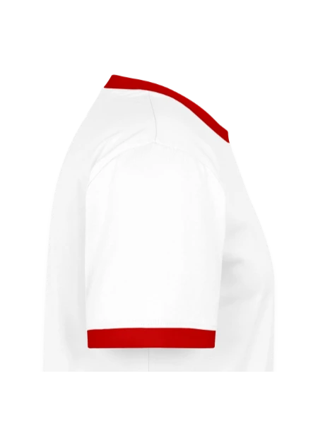 Men's Ringer Shirt - white/red  - Right