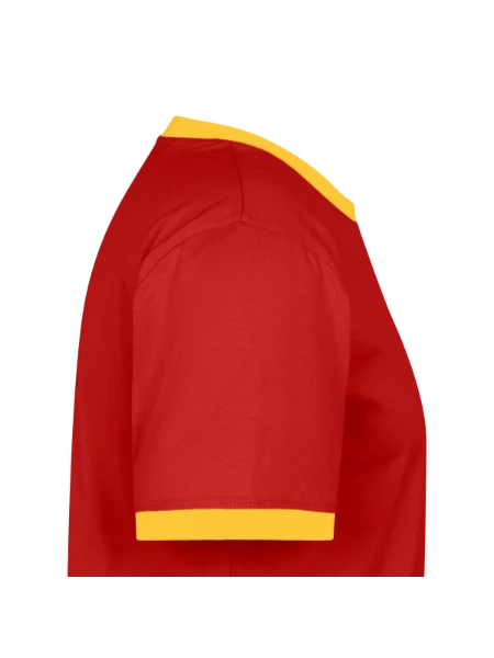 Men's Ringer Shirt - red/yellow  - Right