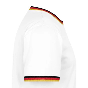Männer Kontrast-T-Shirt - Weiß/Dreifarbig - Rechts - AI Model Male 178 light (178cm)