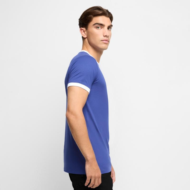 Mannen contrastshirt