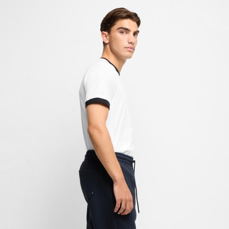 Mannen contrastshirt