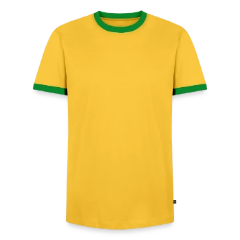 T-shirt contrasté Homme - jaune/vert 