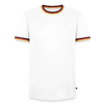 T-shirt contrasté Homme - blanc/tricolore