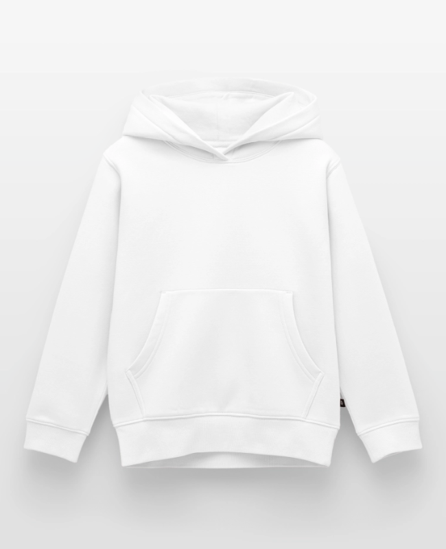 Premium luomulaatuinen REGULAR FIT lasten/nuorten huppari Edestä - center