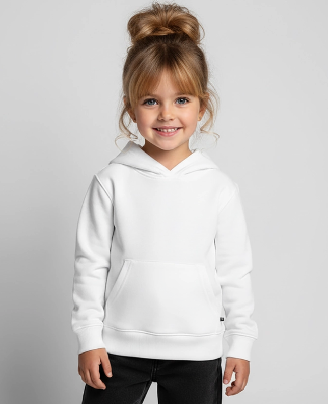 Premium luomulaatuinen REGULAR FIT lasten/nuorten huppari Edestä - center