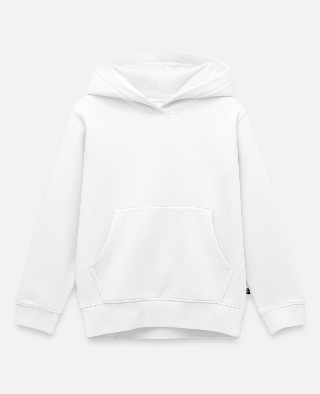 Premium luomulaatuinen REGULAR FIT lasten/nuorten huppari Edestä - center