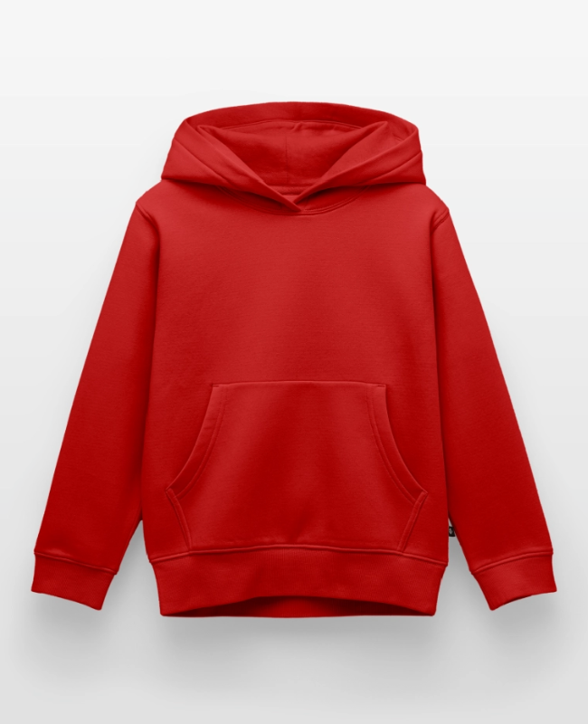 Premium luomulaatuinen REGULAR FIT lasten/nuorten huppari Edestä - center