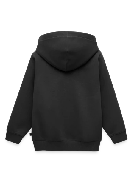 Sweat Premium à capuche enfant bio - noir - Dos