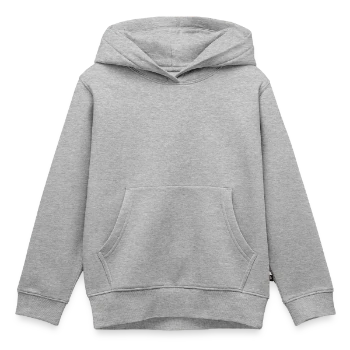 Kinder Premium Organic Hoodie - Grau meliert