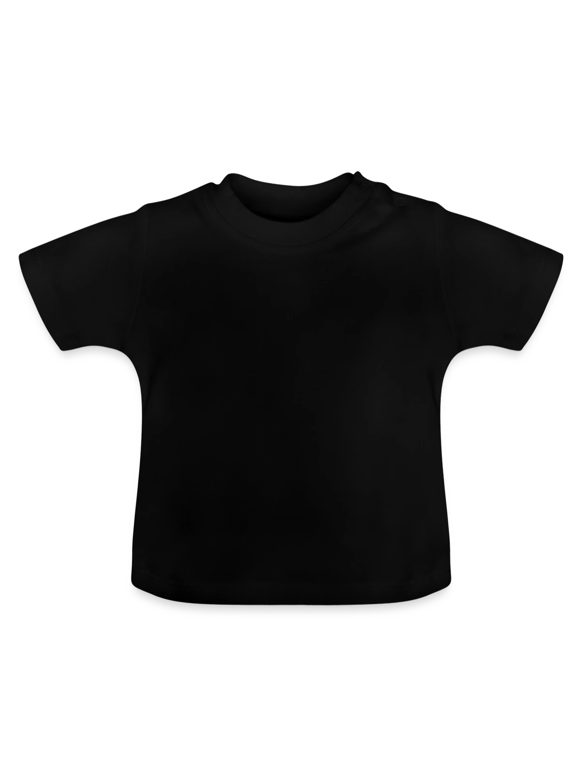 T-shirt bio col rond Bébé - noir - Devant