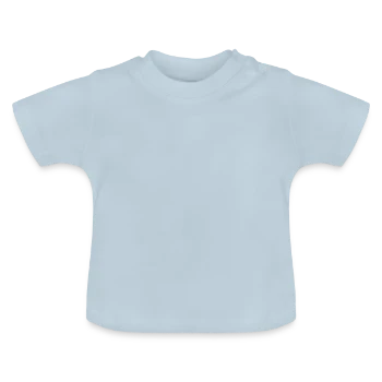 T-shirt bio col rond Bébé - bleu clair - Devant