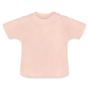 T-shirt bio col rond Bébé - rose cristal - Devant