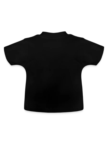 T-shirt bio col rond Bébé - noir - Dos
