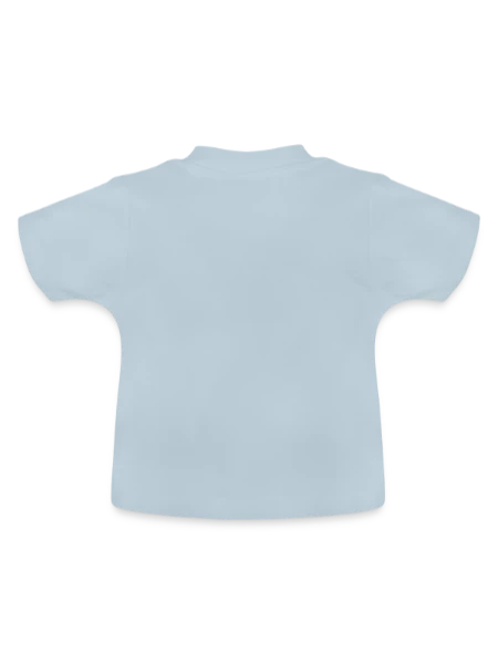 T-shirt bio col rond Bébé - bleu clair - Dos