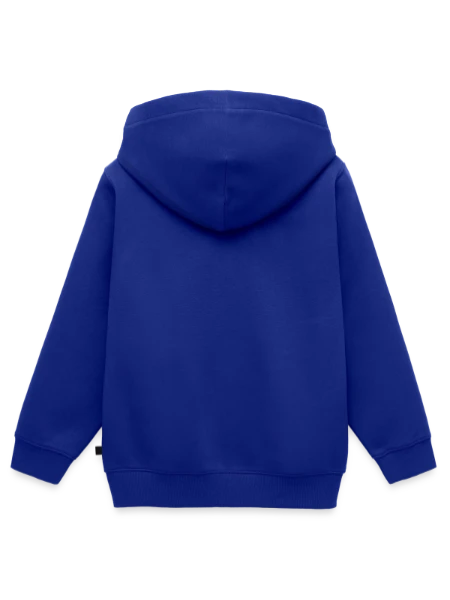 Kids Premium Organic Zip-up Hoodie - royal blue - Back