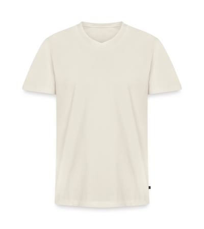 Premium luomulaatuinen miesten t-paita, jossa V-pääntie