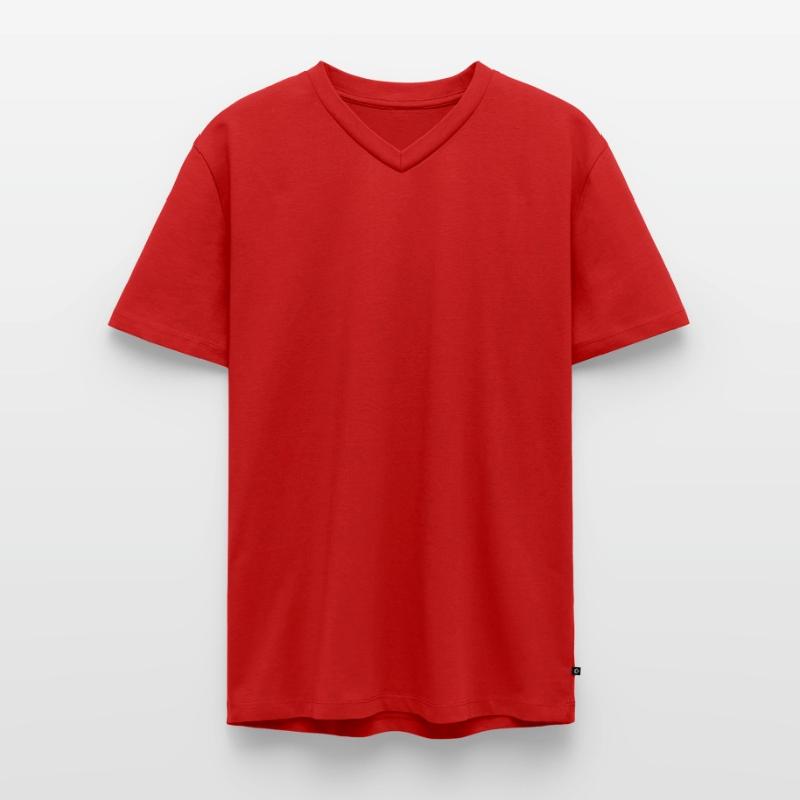 Männer Premium Bio T-Shirt mit V-Ausschnitt