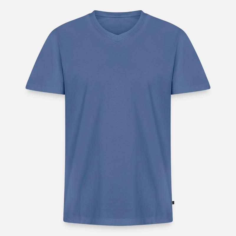 Maglietta ecologica premium da uomo con scollo a V