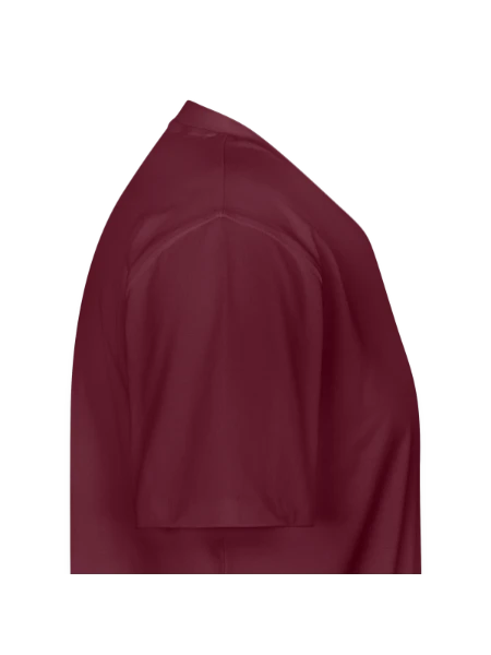 Men's Premium Organic T-shirt with V-neck - burgundy - Right