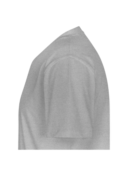 Männer Premium Bio T-Shirt mit V-Ausschnitt - Grau meliert - Links
