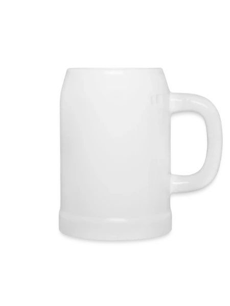 Chope en céramique - blanc - Droite