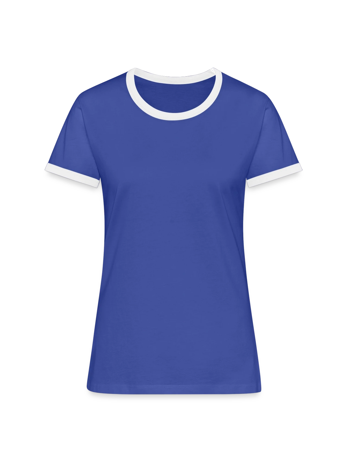 Women's Ringer T-Shirt - blue/white - Front