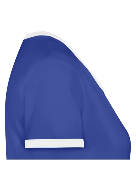 Women's Ringer T-Shirt - blue/white - Right