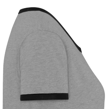 Women's Ringer T-Shirt - heather grey/black - Right - Selfina (174cm)