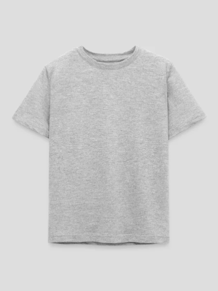 Kinder T-Shirt - Grau meliert - Vorne