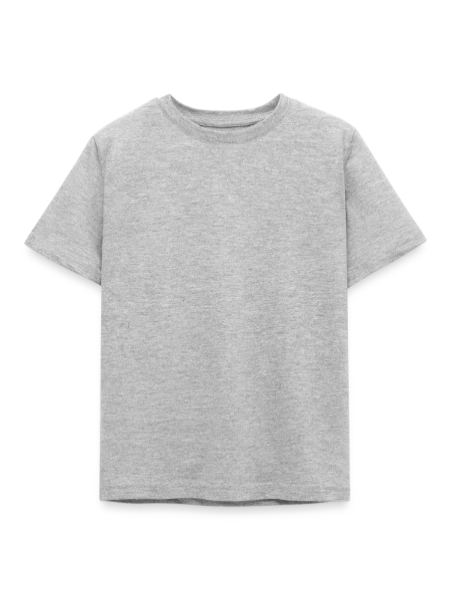 T-shirt Enfant - gris chiné - Devant