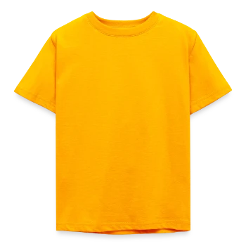 Kids' T-Shirt - gold - Front - AI Model Kid Male (0cm)