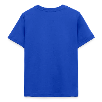 T-shirt Ado - bleu royal - Dos - AI Model Teenager Male light (155cm)