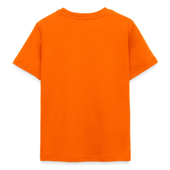 T-shirt Ado - orange - Dos - AI Model Teenager Male dark (155cm)