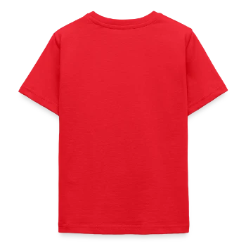 T-shirt Ado - rouge - Dos - AI Model Teenager Male dark (155cm)