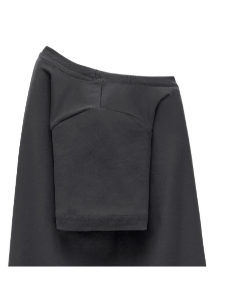T-shirt Ado - charbon - Droite