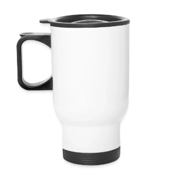Tasse isotherme avec poignée - blanc - Dos