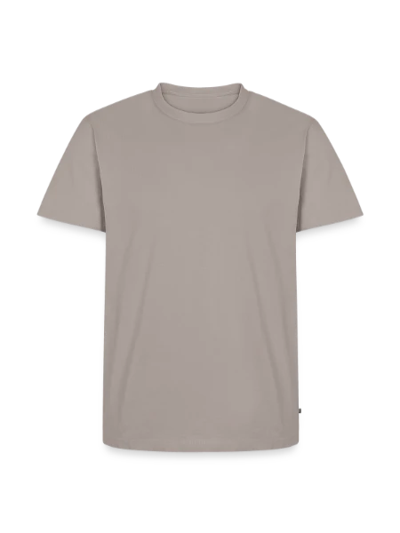 T-shirt Premium bio Homme - taupe - Devant