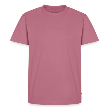 Men's Premium Organic T-Shirt - mauve - Front - Nico (187cm)