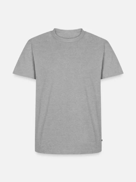 T-shirt Premium bio Homme - gris chiné - Devant